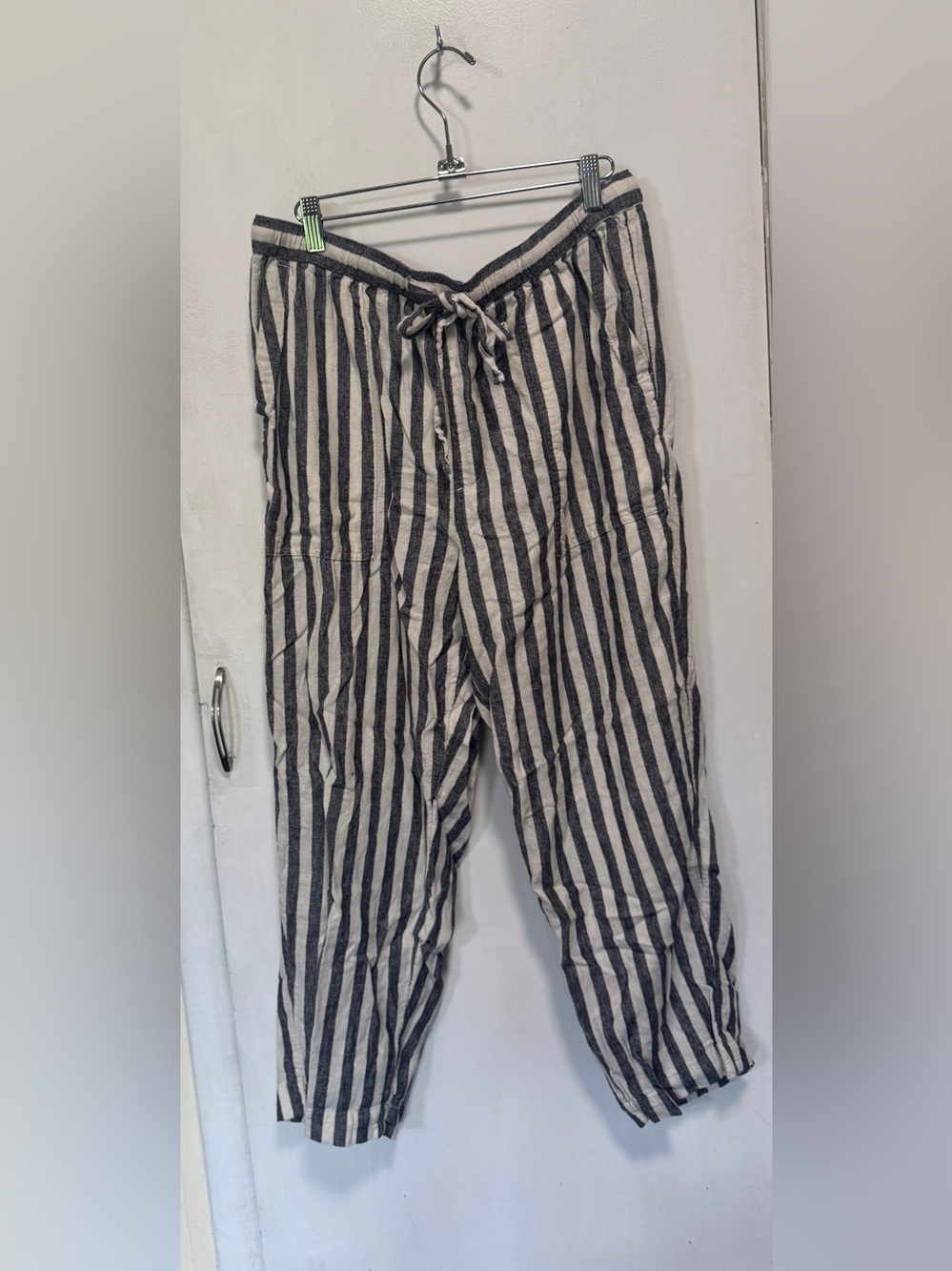 Universal Thread Navy & White Striped Drawstring Pants